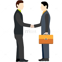 商务合作矢量插画