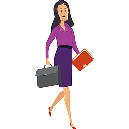 可爱创意女性招聘人员