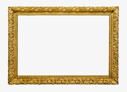 长方形边框png中国风装饰烫金渐变长方形花纹免png金色文字框png多人