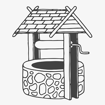 井卡通素材_井卡通图片元素-觅元素