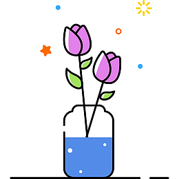 紫色植物花朵郁金香元素