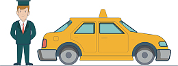 等候的出租车