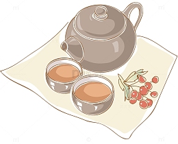 黑色的茶壶