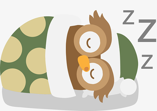 矢量图呼呼大睡的猫头鹰(1510x1068)aipng卡通几米漫画熟睡的女孩矢量