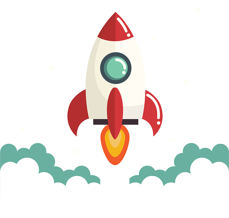 商务项目启动火箭