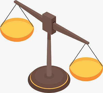 卡通天平装饰素材