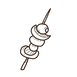 烧烤烤串装饰素材