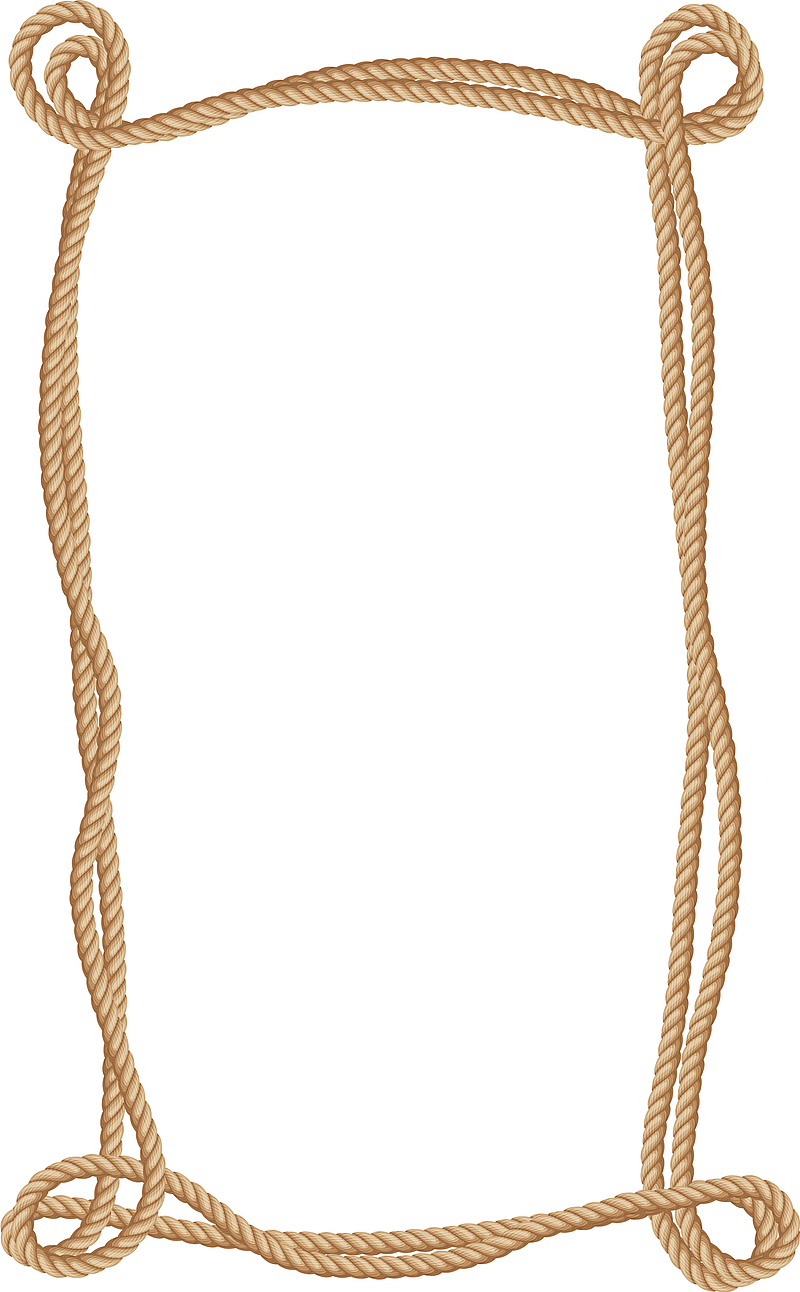 黄色编织麻绳框架