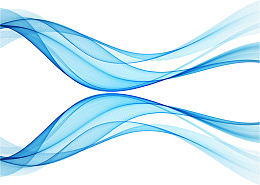 波形蓝色渐变条纹理