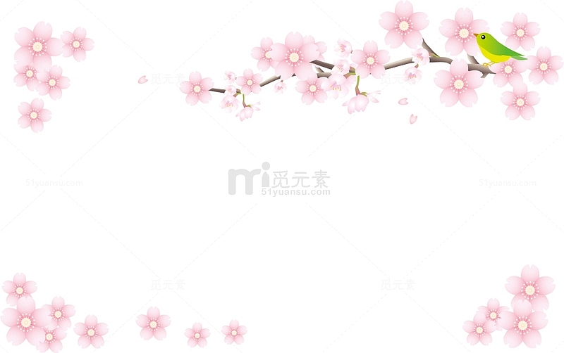 粉色美丽春季桃花