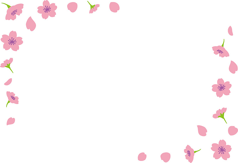 粉色美丽桃花框架