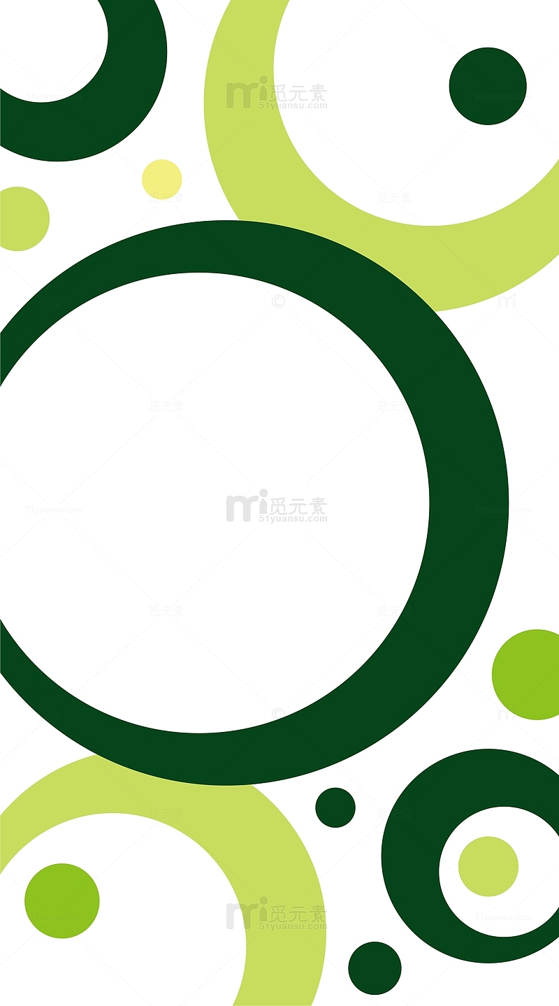 绿色圆圈背景