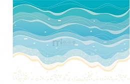 蓝色清新海浪