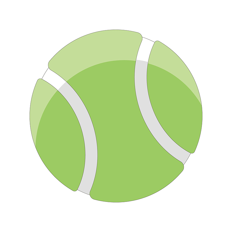 绿色网球