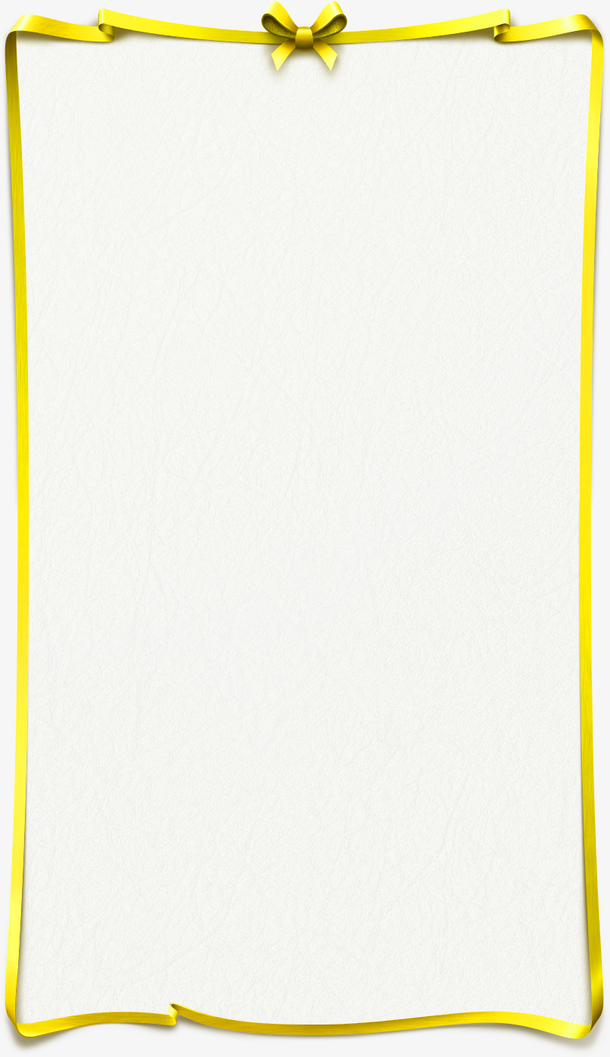 黄色简约框架边框纹理