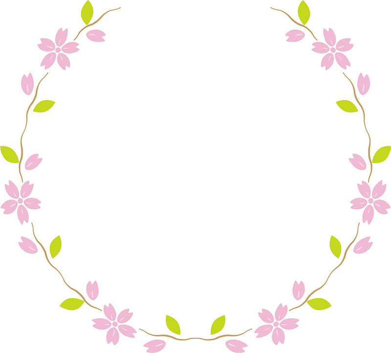 粉色美丽花藤框架