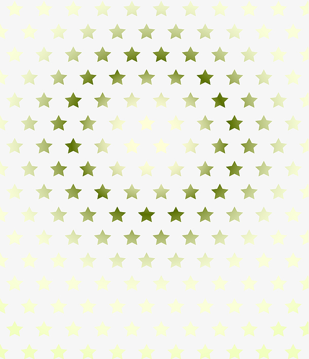 黄绿色渐变星星边框纹理