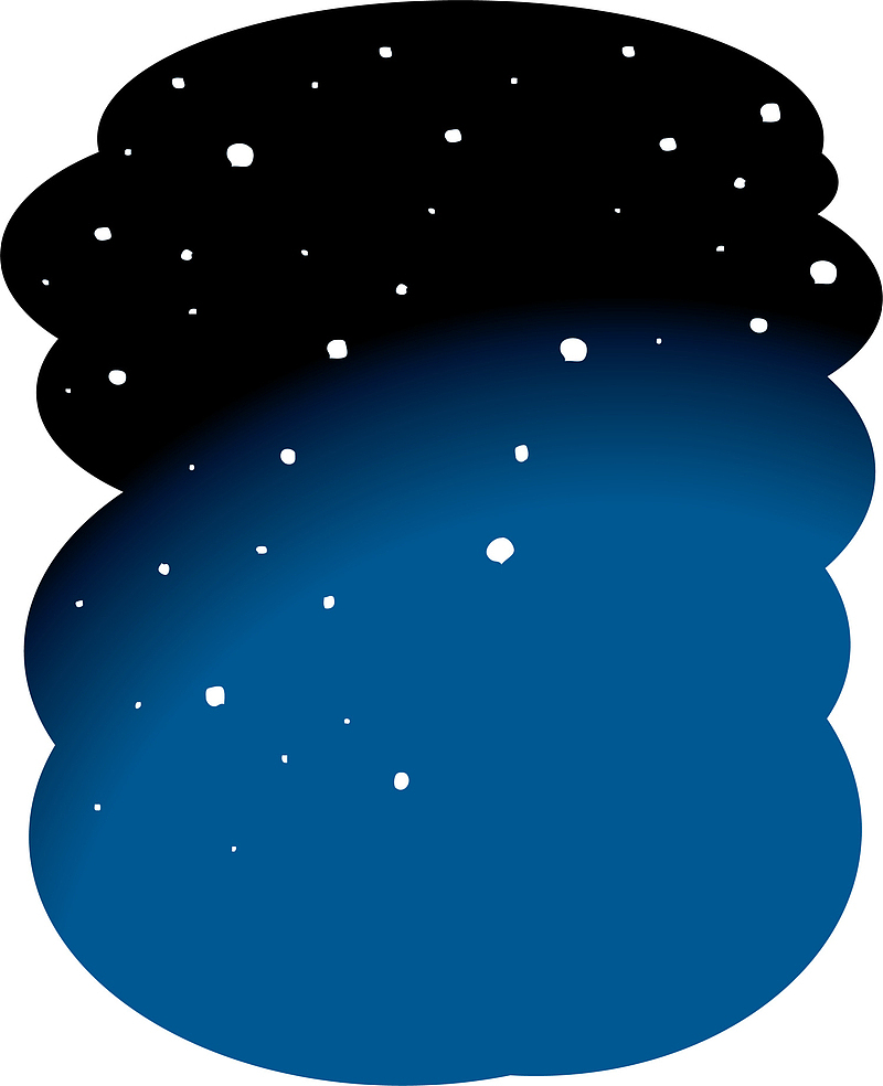 冬季蓝色星空背景