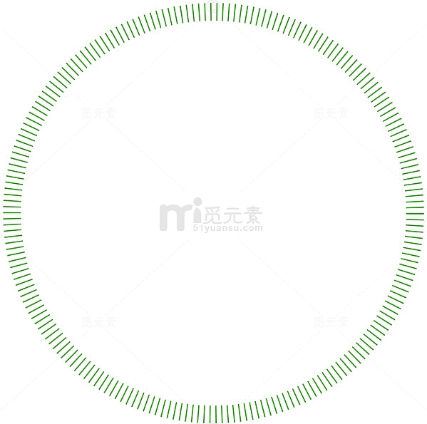 绿色简约线条圆圈边框纹理
