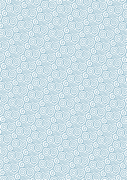 蓝色简约海浪边框纹理