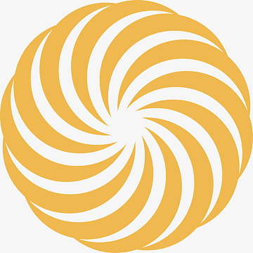 金色螺旋矢量花纹图