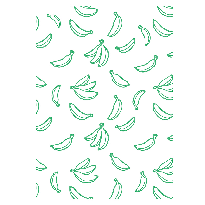 绿色香蕉边框纹理底纹PNG