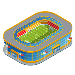 体育场俯视装饰素材