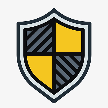 彩色手绘线稿盾牌元素aipng防护服图标png更新的安全防护网络图标png