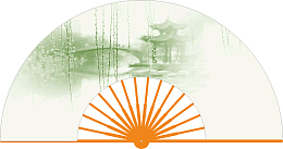 亭子广场舞蹈扇子