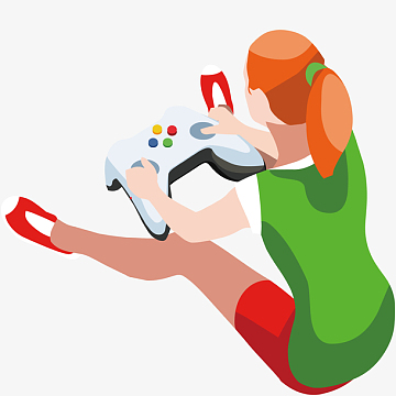 坐在地上玩游戏的女人