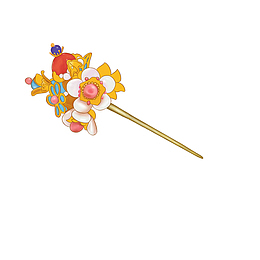 手绘中国风发簪