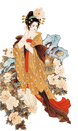 侍女插画