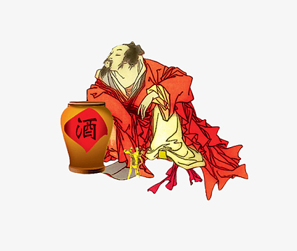 酒红色中国风素材_酒红色中国风图片元素-觅元素