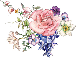 复古中国风牡丹花装饰