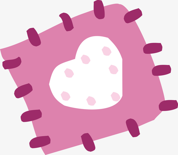 心形 粉色 补丁免抠素材免费下载_觅元素51yuansu.com