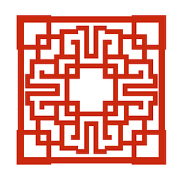 红色复杂格子