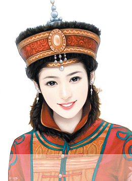 人物手绘古风素材