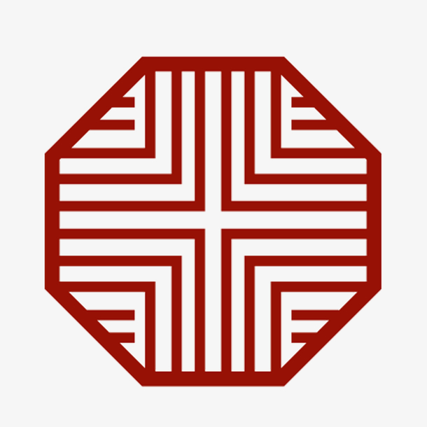 中国红八角棱格