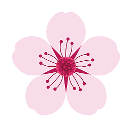 唯美桃花水墨桃花