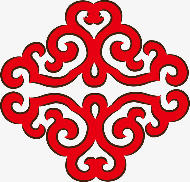 红色古风边框免抠素材免费下载_觅元素51yuansu.com