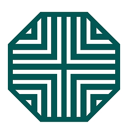 国风墨绿八角边框