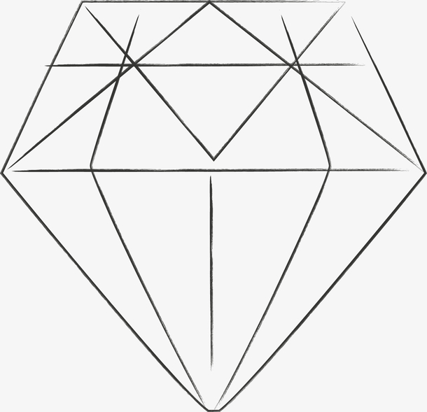 简易手绘钻石图