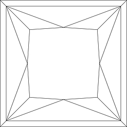 正方形线条图标元素素材