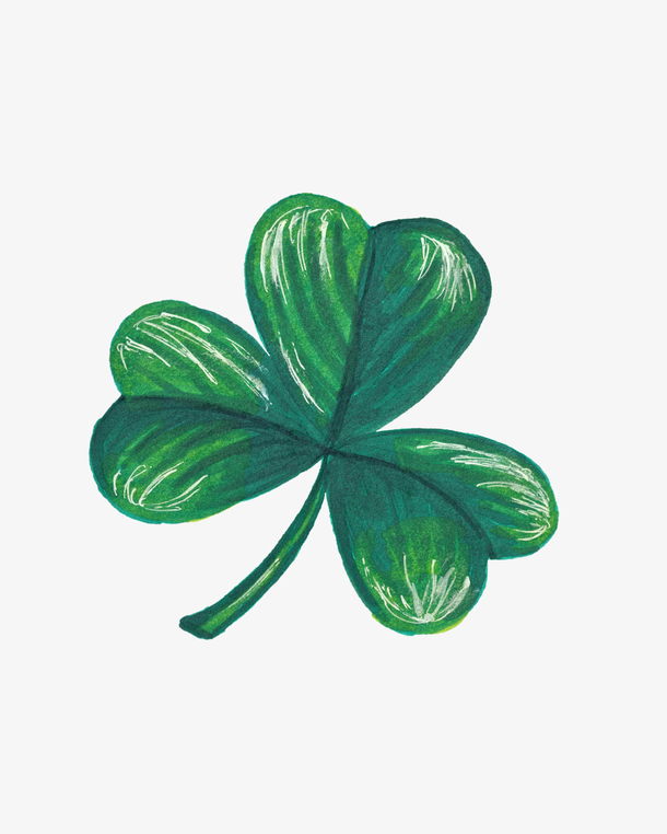 手绘三叶草