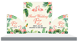 欧式小清新婚礼背景设计