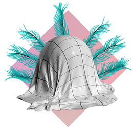 迷幻混搭蒸汽波艺术