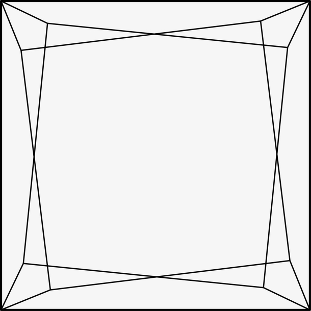 正方形钻石矢量图
