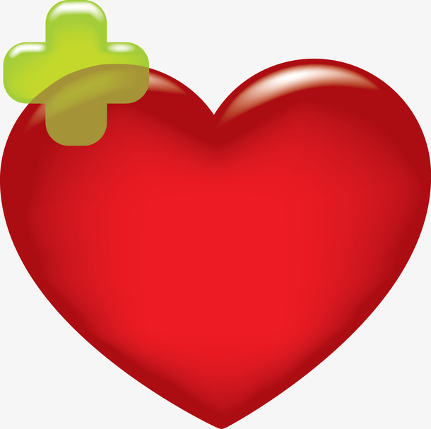 矢量红色桃心素材图