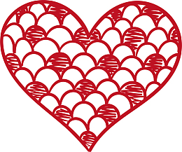 矢量手绘爱心花纹设计素材