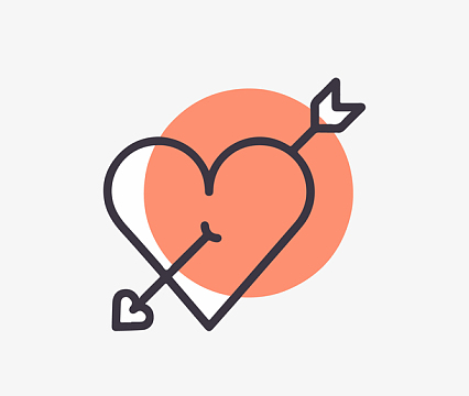 爱心心形爱情情人节素材_爱心心形爱情情人节图片元素-觅元素